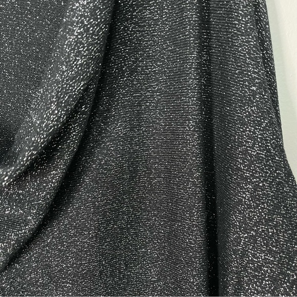 Ruby Rd. Black Metallic Glitter Cowl Neck Sweater - Picture 2 of 10
